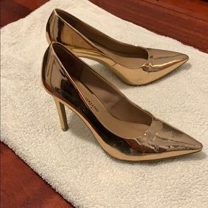 Metallic Shiny Glam 2 1/2 inch heels